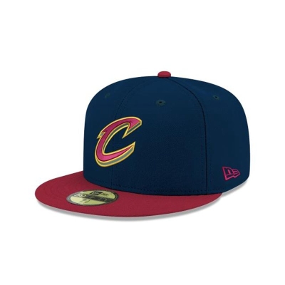 Blue Cleveland Cavaliers Hat - New Era NBA 2Tone 59FIFTY Fitted Caps USA9302716